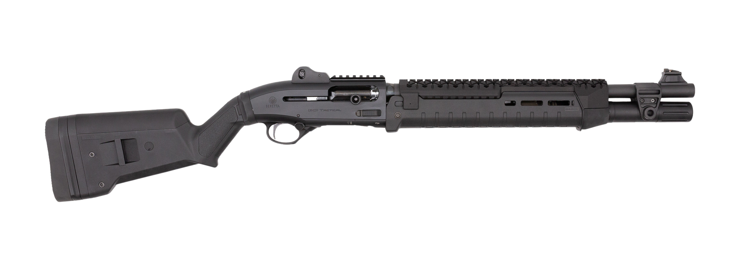 Langdon Tactical Tech LTT1301HZMBLK Beretta 1301 3" 7+1 18.50" Black Oxide Heat Shield Barrel, Black Anodized Aluminum Receiver, Black Magpul Synthetic Stock, Modified Magpul Zhukov Forend
