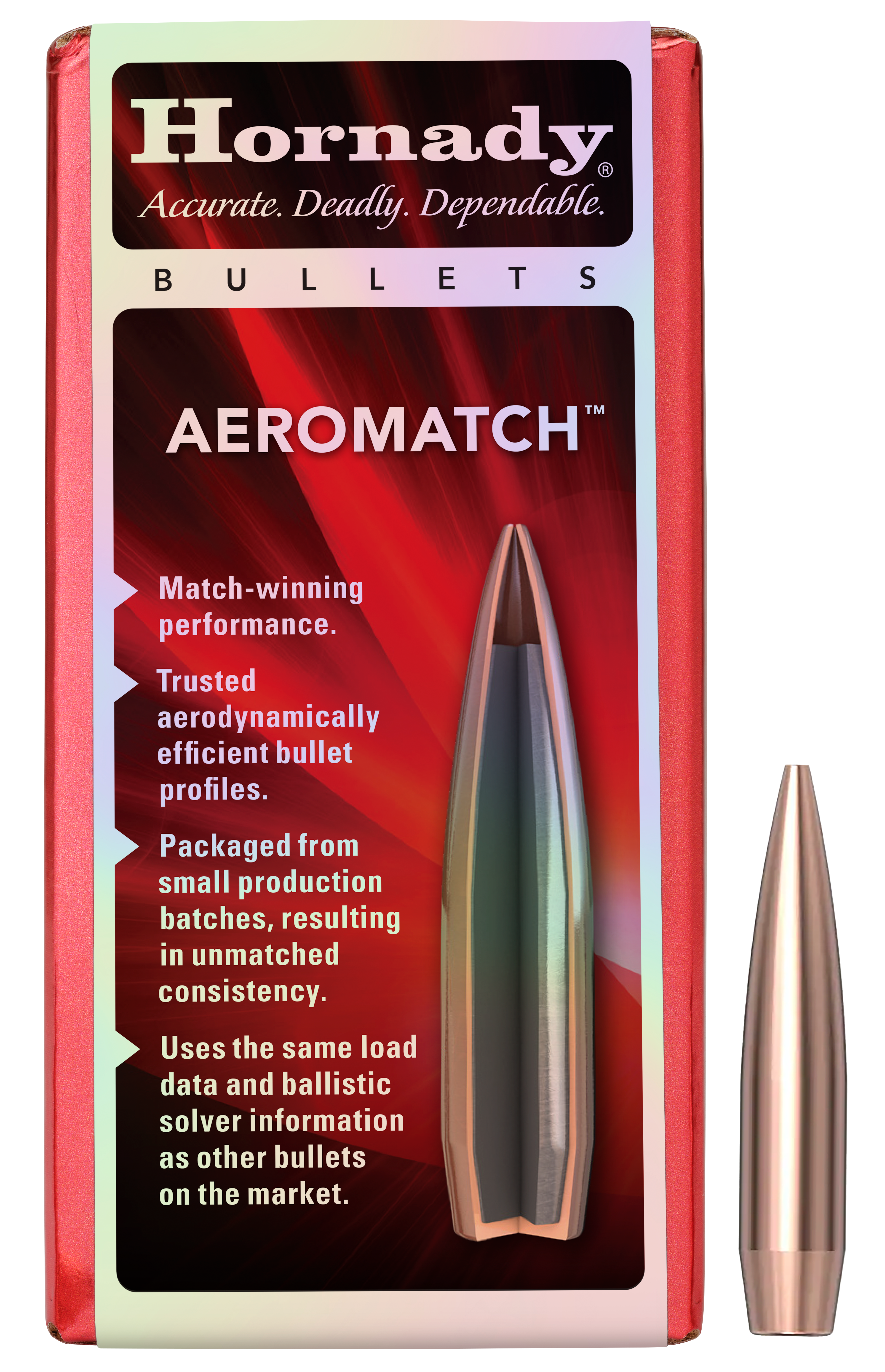 HORN 22771 BULL .224 69 HPBT AEROMATCH 100/25