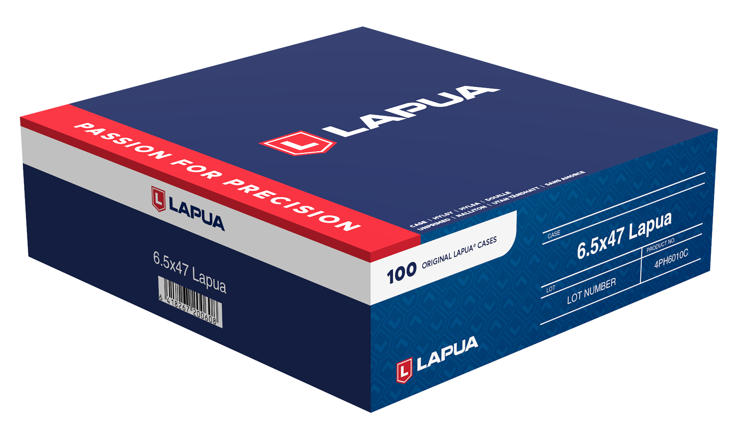 LAPUA 4PH6010C UNP CASE 6.5X47 LAPUA 100