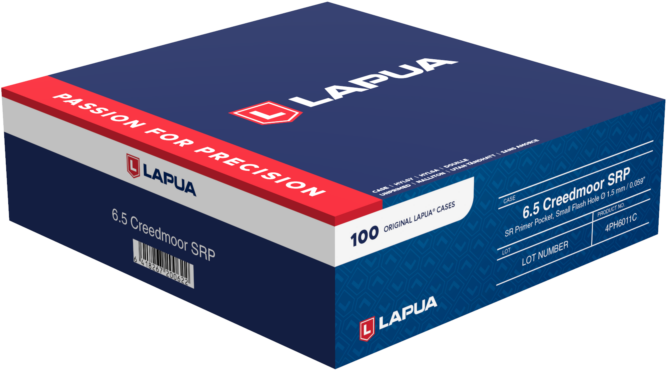 LAPUA 4PH6011C UNP CASE 6.5 CREEDMR SML RFL 100