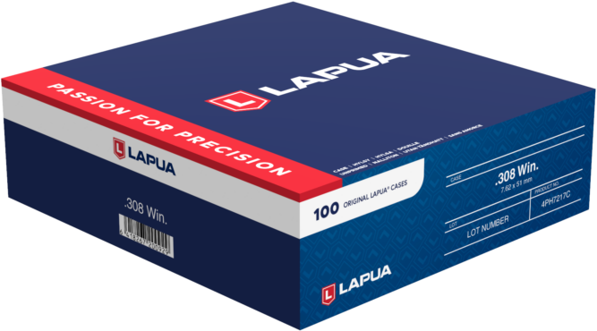 LAPUA 4PH7217C UNP CASE 308 WINCHESTER 100
