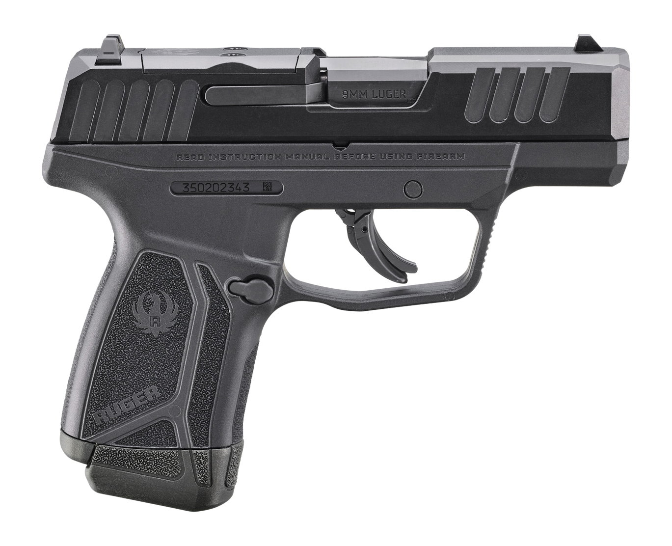 RUG 3514 MAX-9 9MM 3.20 12R BLK