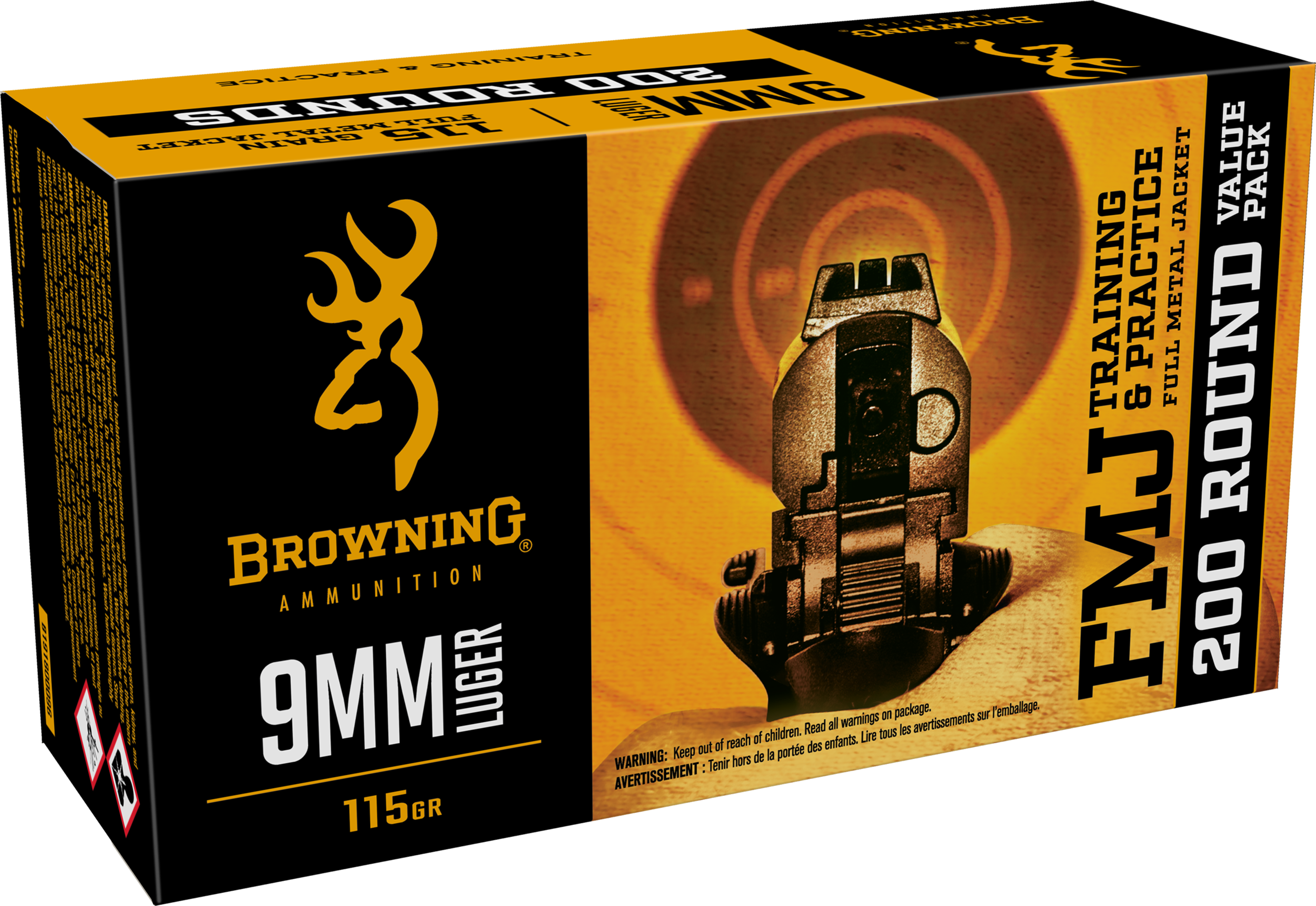 BRNA B191800096 9MM 115 FMJ 200/5