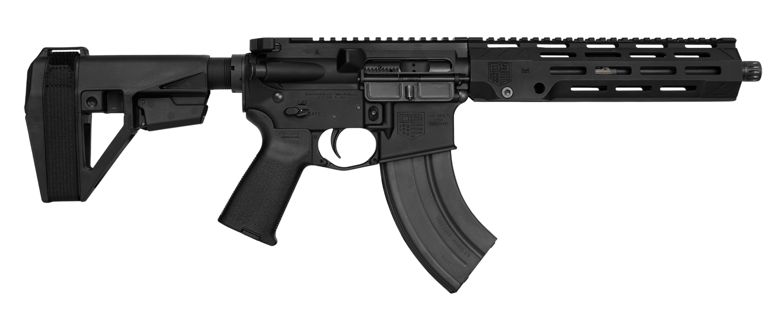 DIA DB1989Y001 338ARC DB15 10.5 26R BRACE BLK