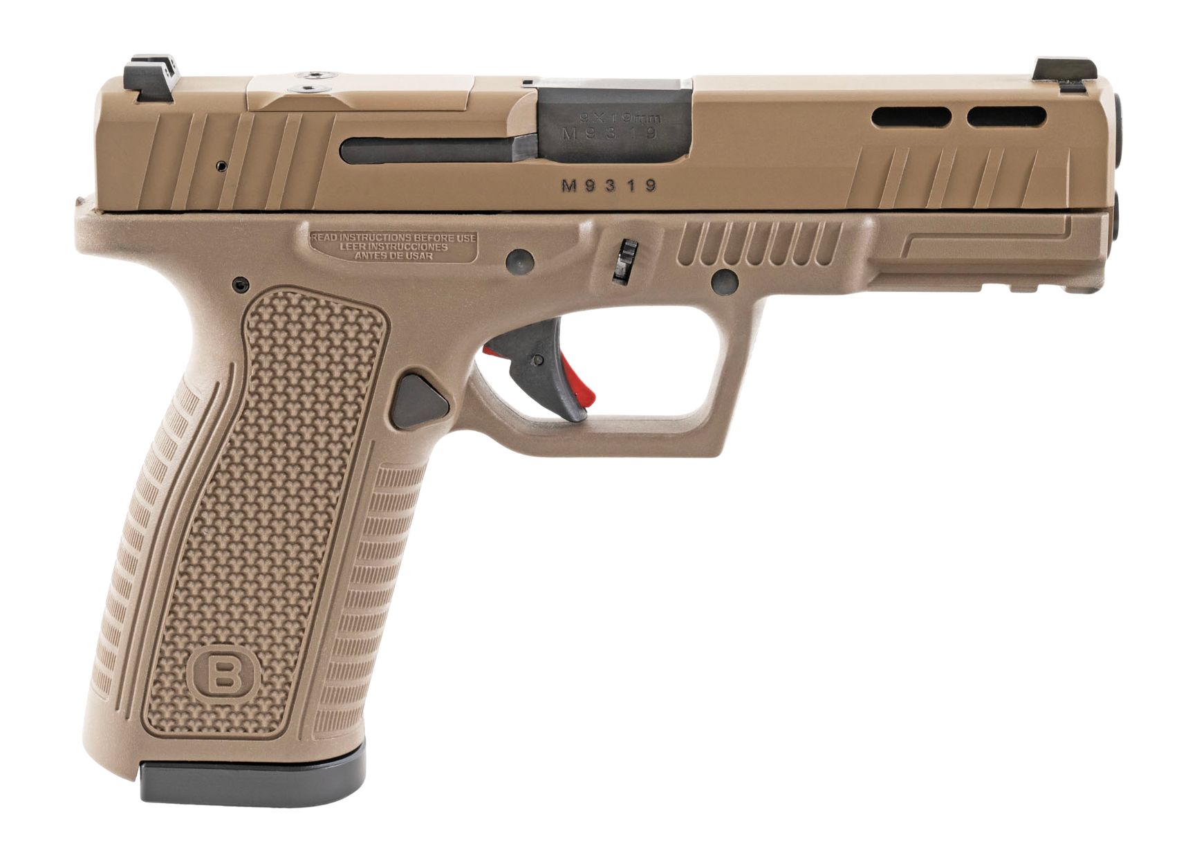 BERSA BP9FSFDEOR BP9 9MM OR 4.25"17R FDE