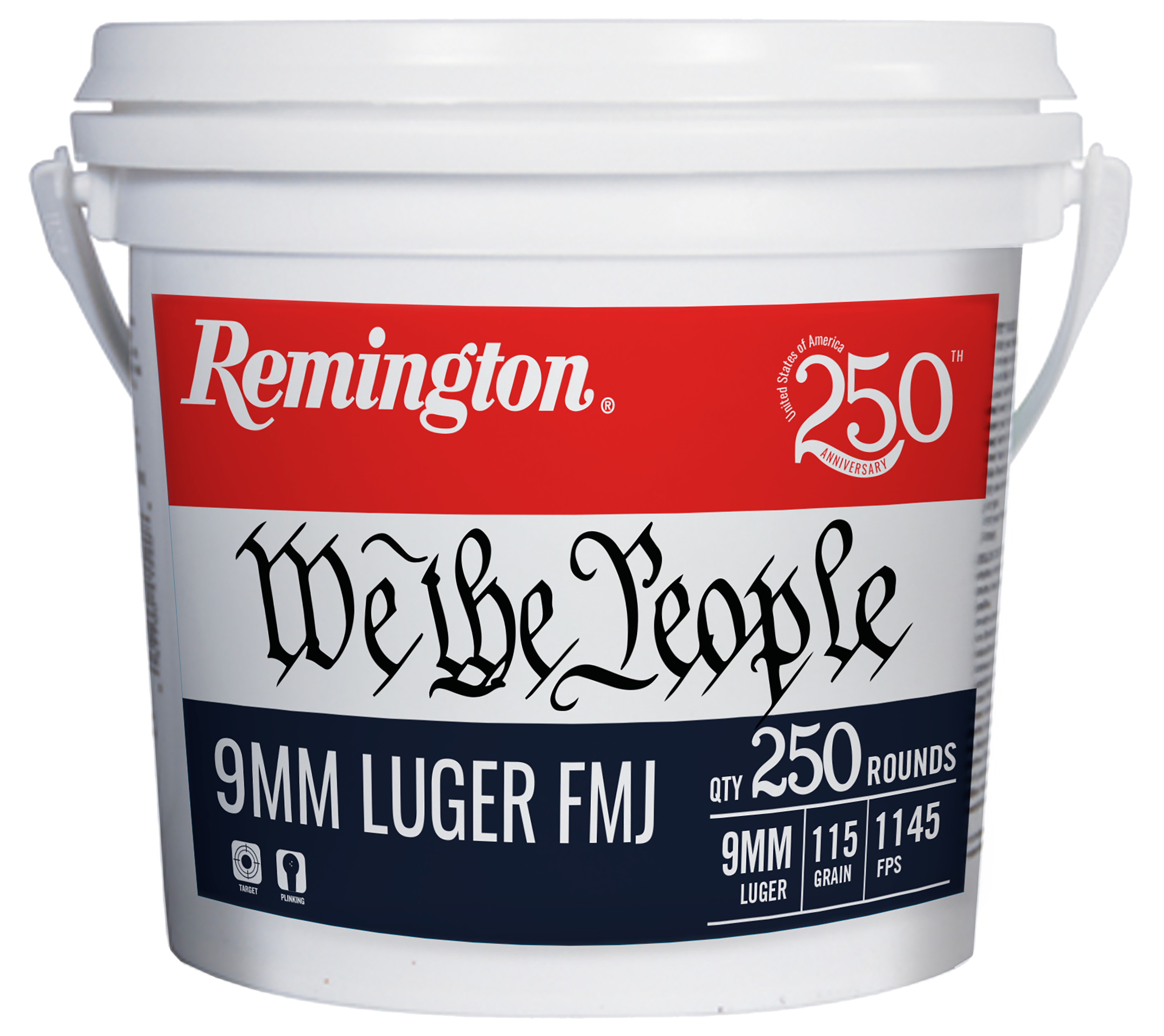REM 21385 L9MM3BUS 9MM 115GR FMJ 250/4
