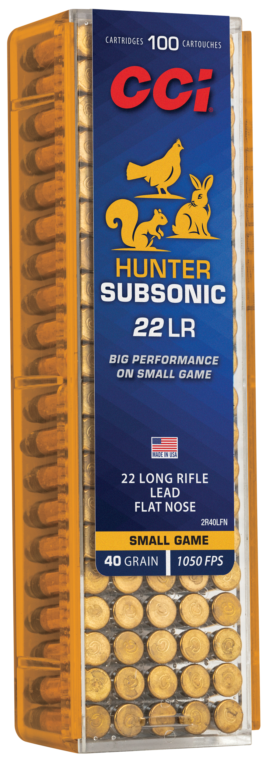 CCI 2R40LFN 22LR 40GR SGB SUB 100/50