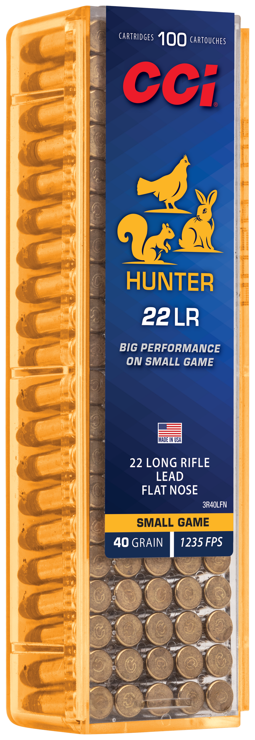 CCI 3R40LFN 22LR 40GR SGB 100CT 100/50