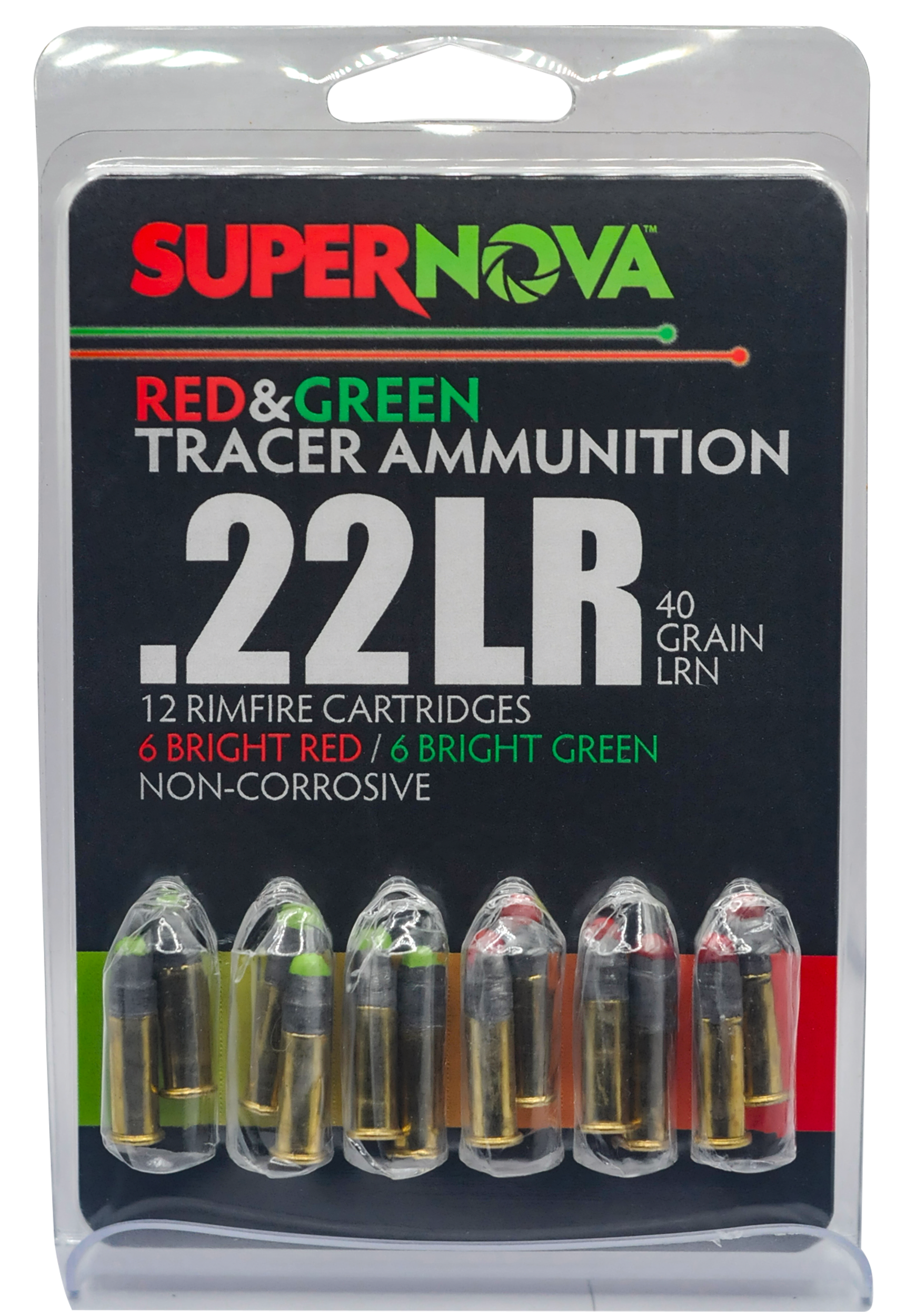 SUPERNOVA PMSN22LR-MP 22LR 40GR LRN GRN/RED 12/60
