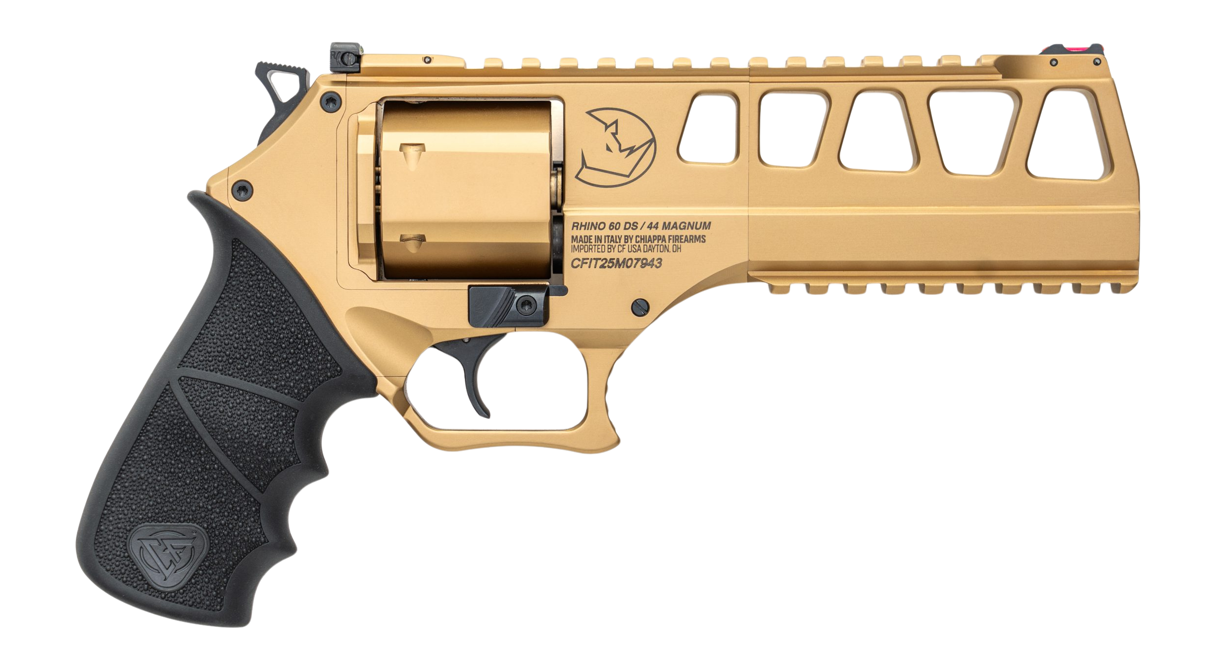 CHIA CF340.355 RHINO 60SAR L FRME 44MAG 6 6R GLD
