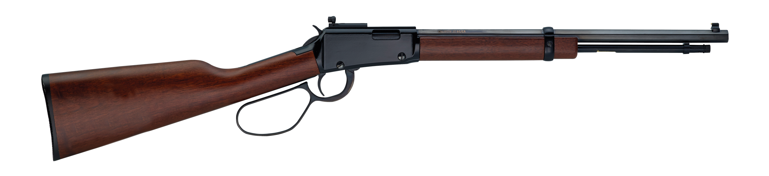 Henry H001TRP22M Tracker Carbine 22 WMR 10+1 16.50" Blued Octagon Barrel, Black Aluminum Grooved Receiver, American Walnut Straight Grip Stock