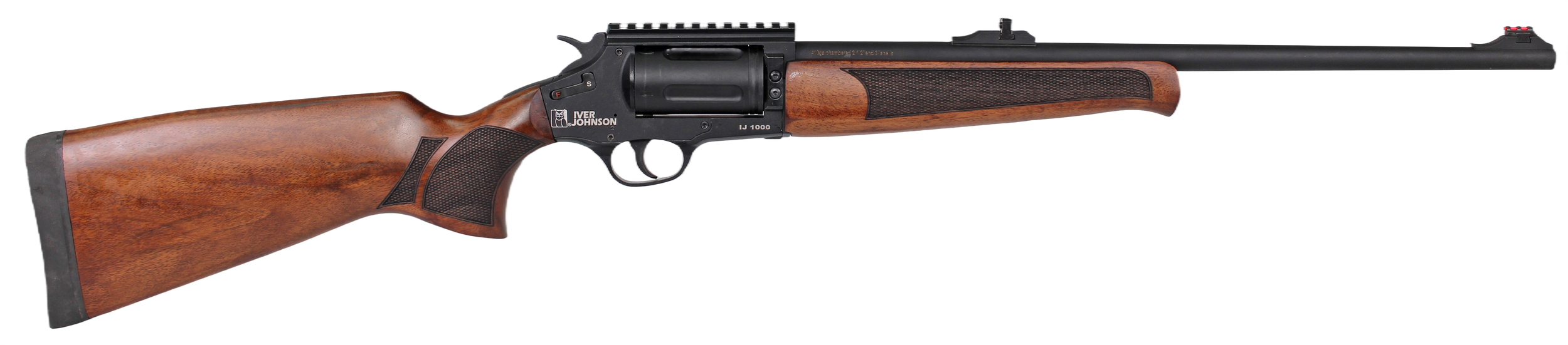 Iver Johnson Arms IJ1000 IJ1000 410 Gauge 5rd 20" Matte Black Chrome Barrel, Matte Black Chrome Receiver w/Picatinny Rail, Walnut Fixed Stock