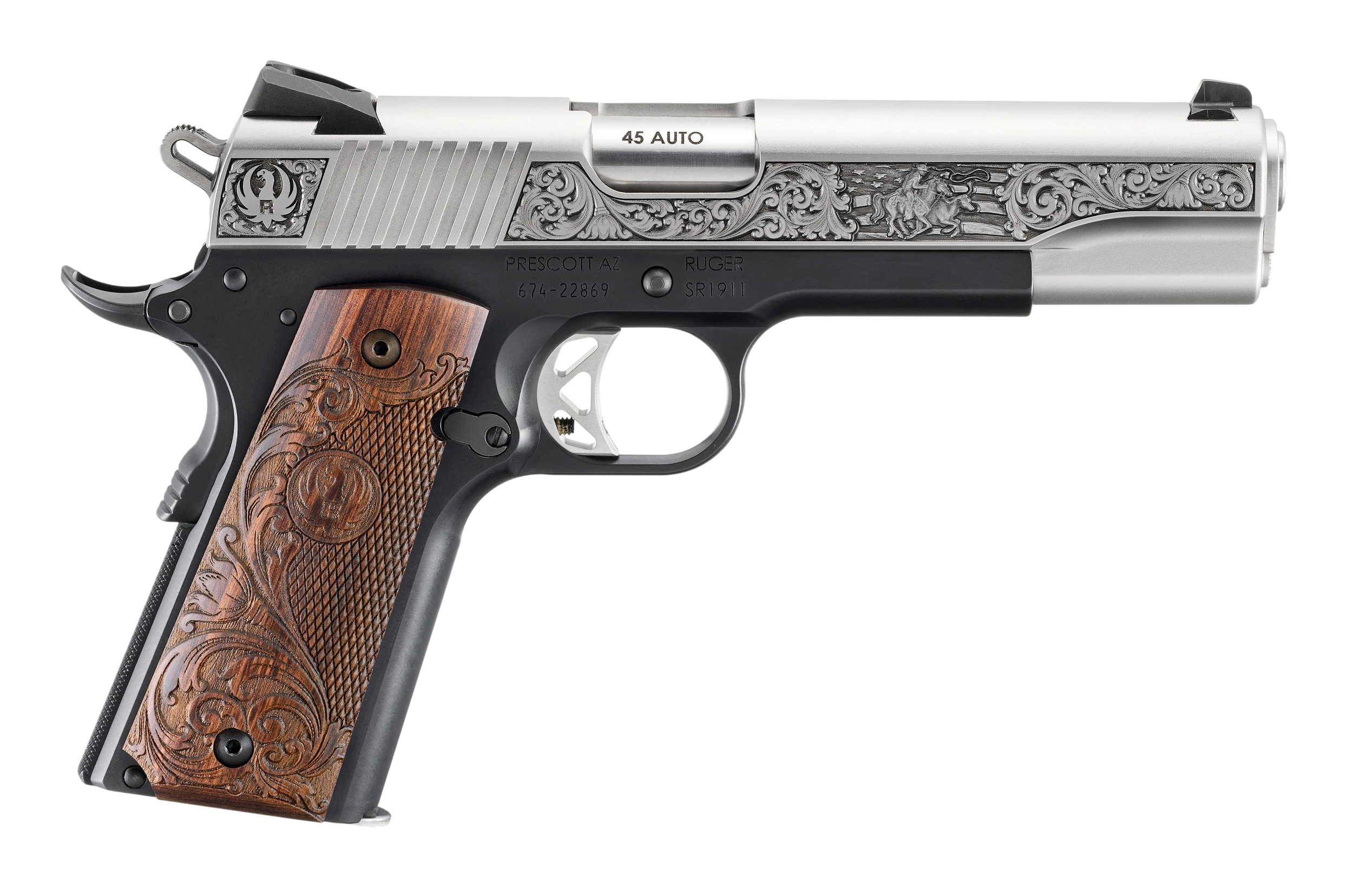 RUG 16706 SR1911 45 5 ** LTD EDTN ENGRVD GRIP