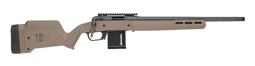 Savage Arms 33070 110 RF Magpul 22 LR 10+1 20" Medium Heavy Fluted Barrel, Arca Rail Forend, Coyote Tan AccuStock w/AccuFit V2