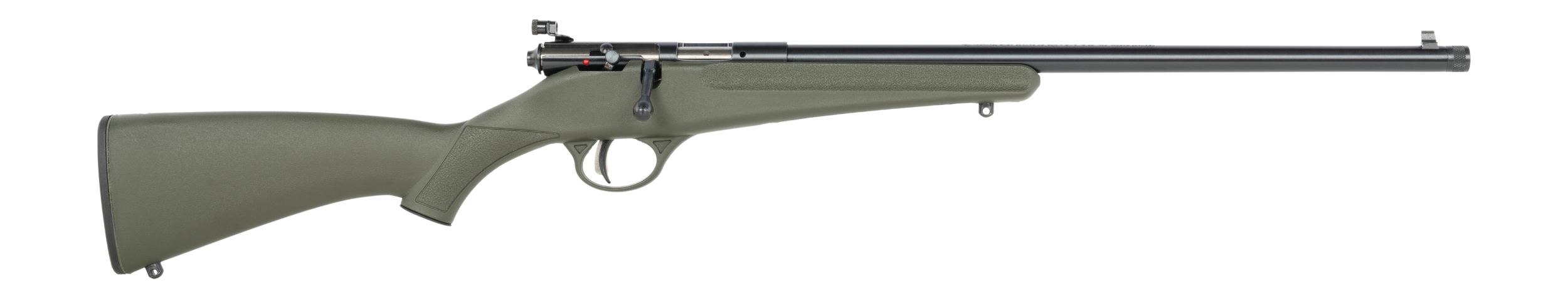 Savage Arms Rascal F-SR 22 LR 1rd 16.13" Matte Black Single Shot Threaded Barrel, Green Synthetic Stock, Right Hand