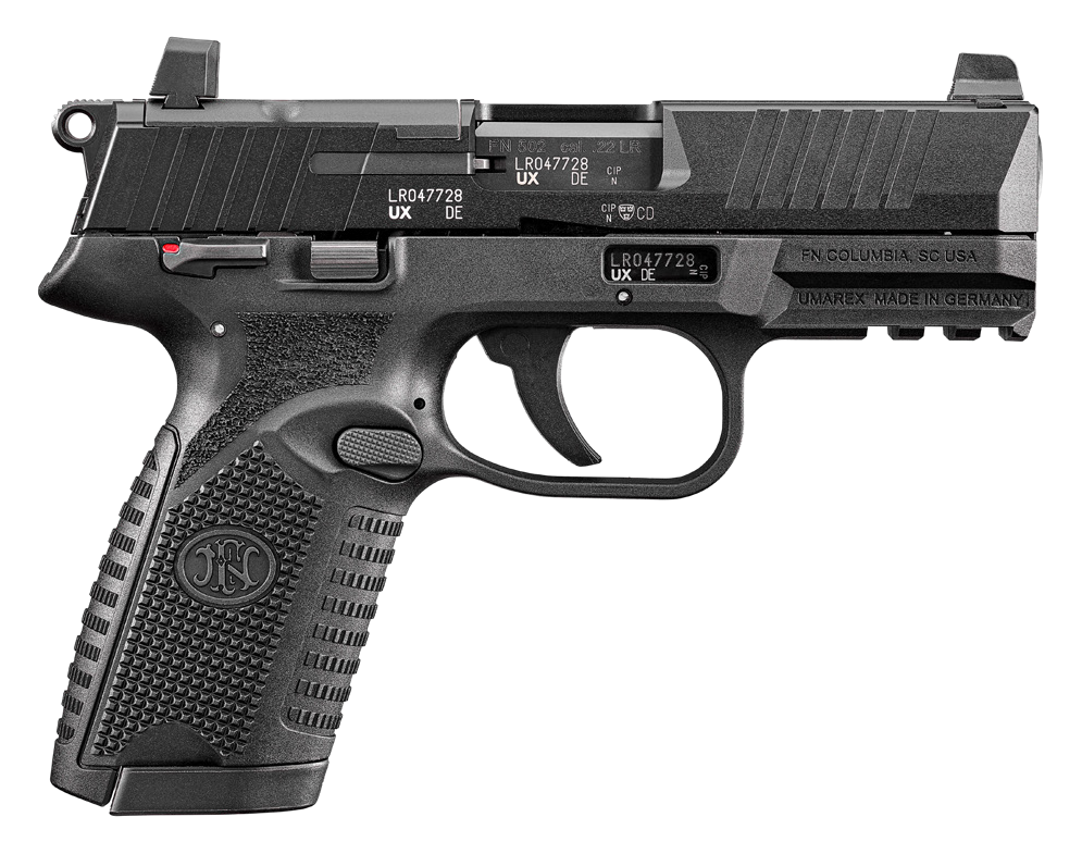 FN 66-102317 502 MRD 22LR 4" 10R BLK *CA*
