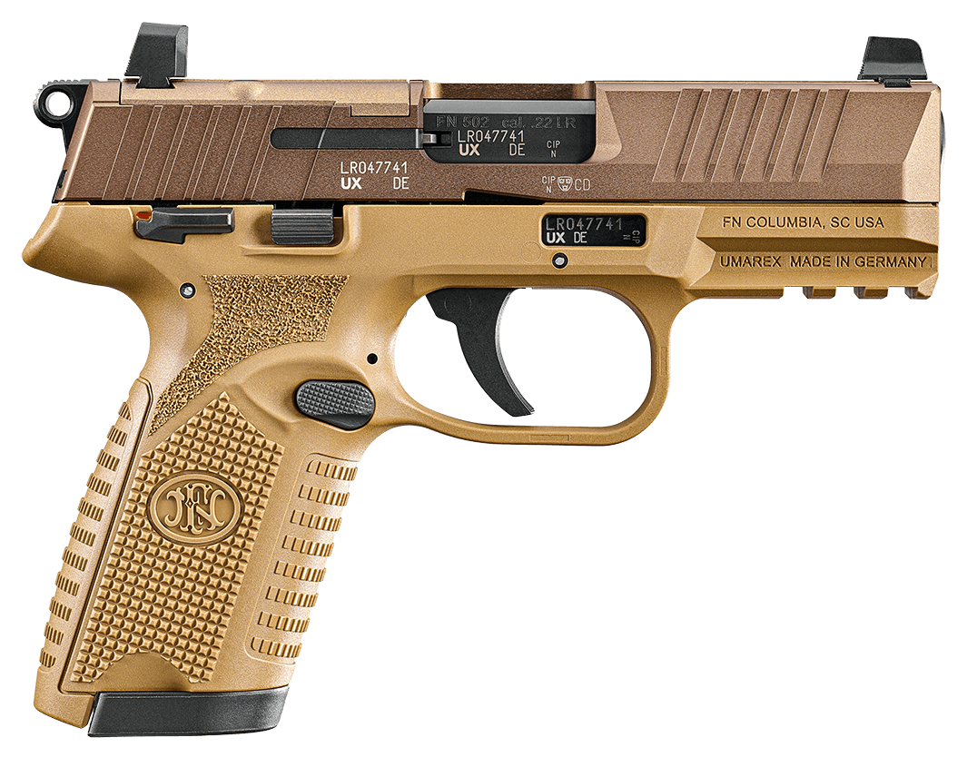 FN 66-102318 502 MRD 22LR 4" 10R FDE *CA*