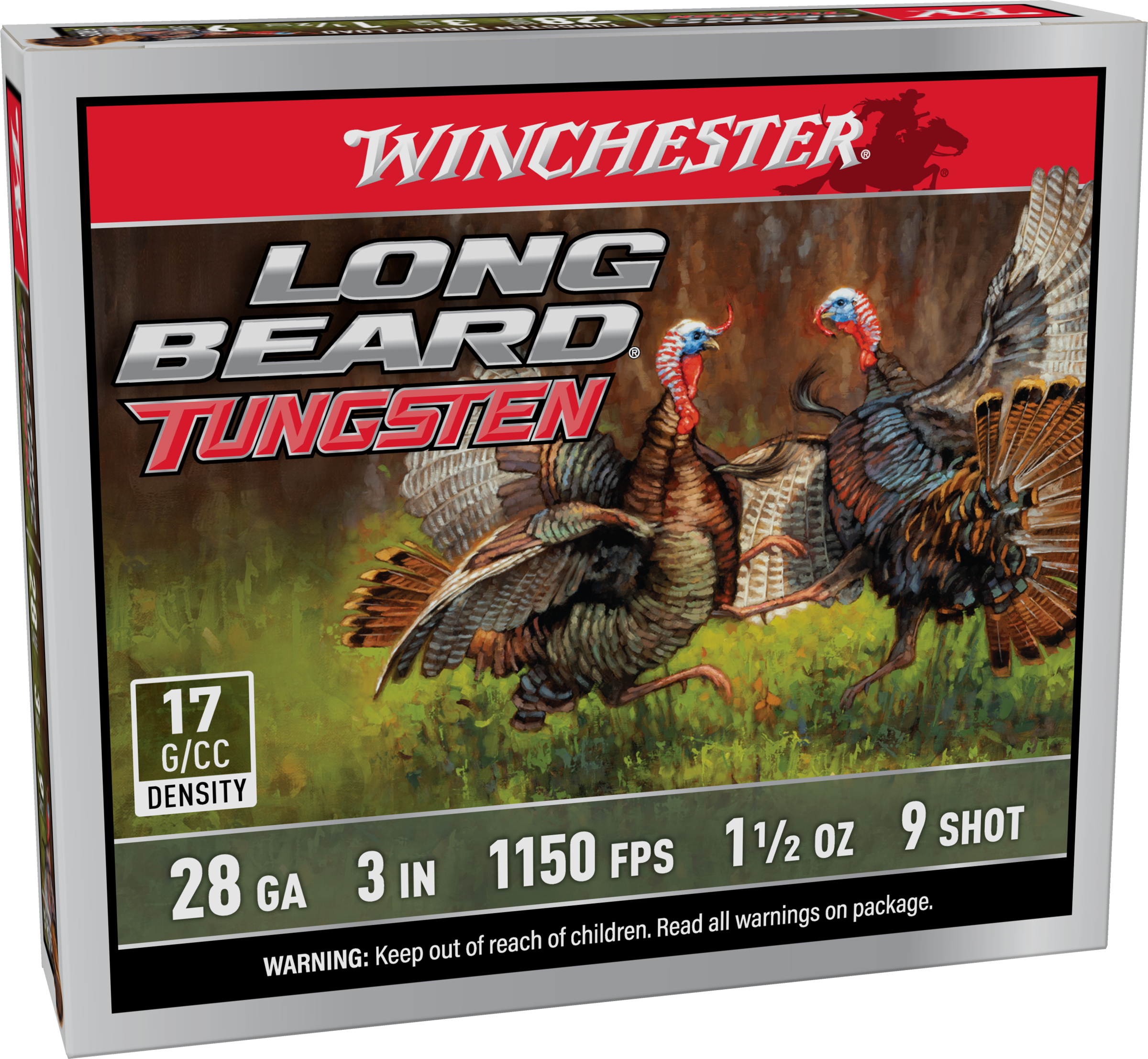 Winchester Long Beard Tungsten 28 Gauge 3" #9 Shot Shell