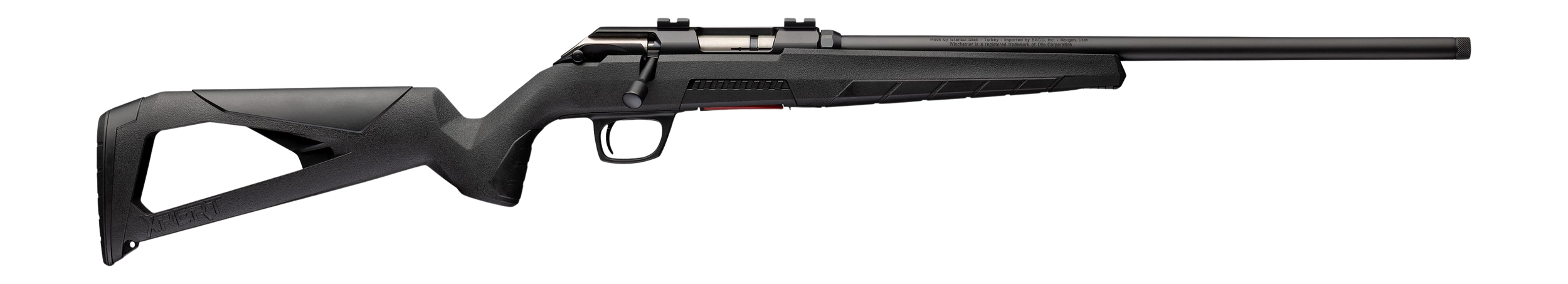 Winchester Repeating Arms 525241270 Xpert Shadow 17 HMR 9+1 18" Matte Black Steel Threaded Barrel & Drilled & Tapped Receiver, Picatinny Rail Forend, Black Skeletonized Polymer Stock
