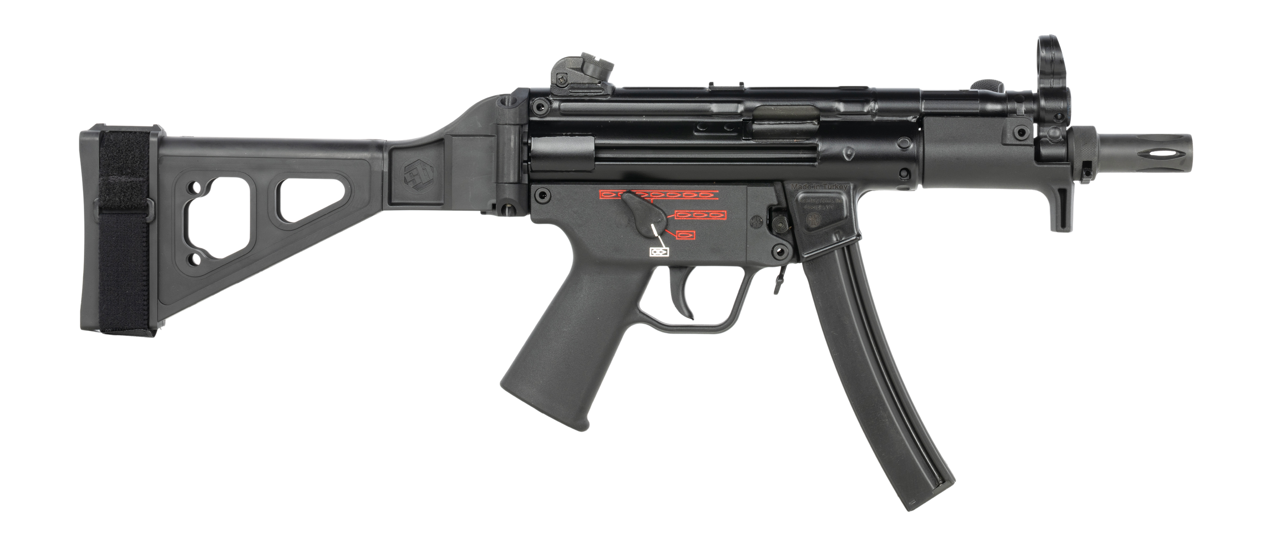 CIA HG6035NB-N AP5-NAVY 9MM 5.8" W/BRACE