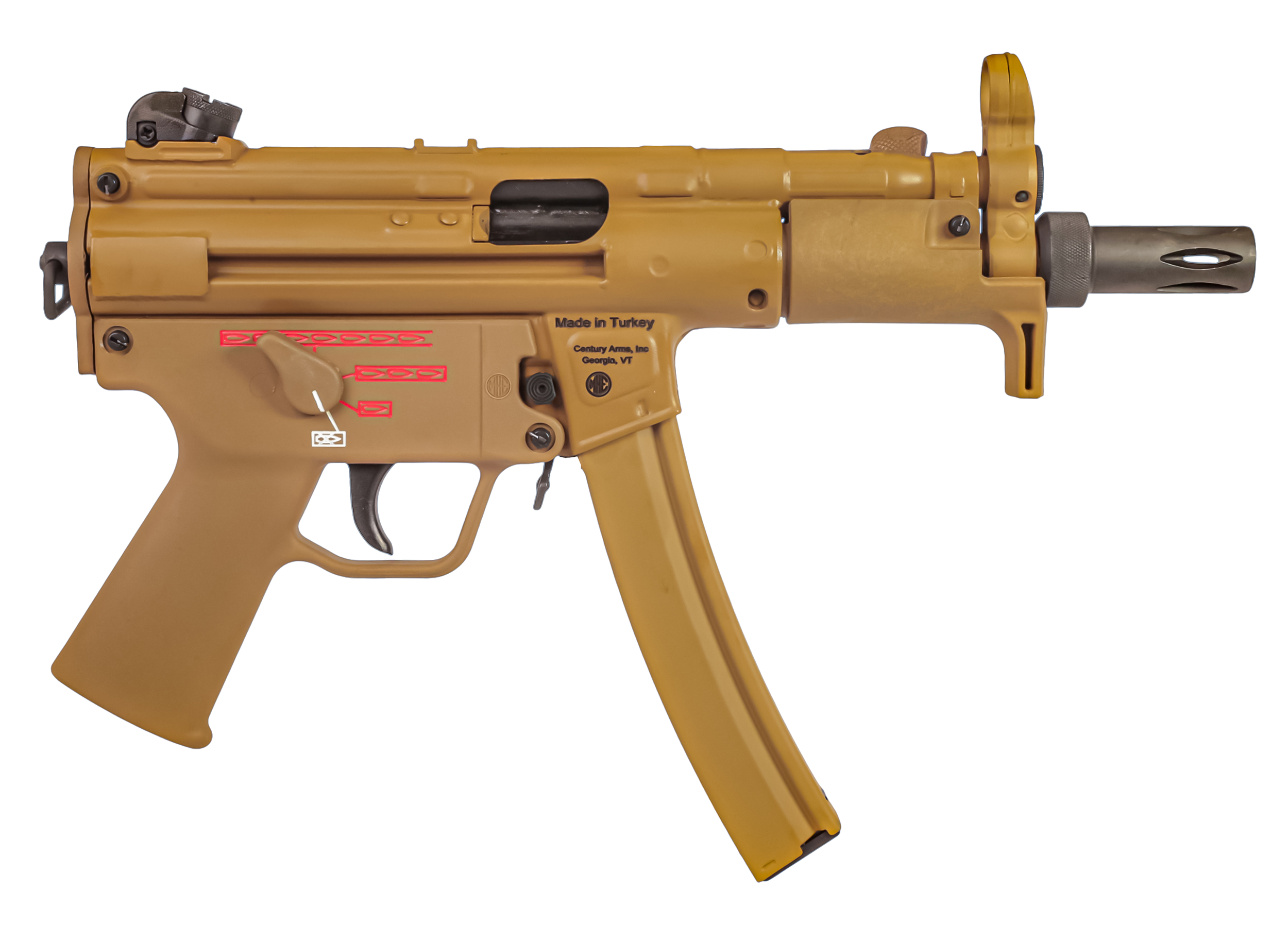 CIA HG6035GB-N AP5 RAL8000 9MM 5.8" 30R FDE