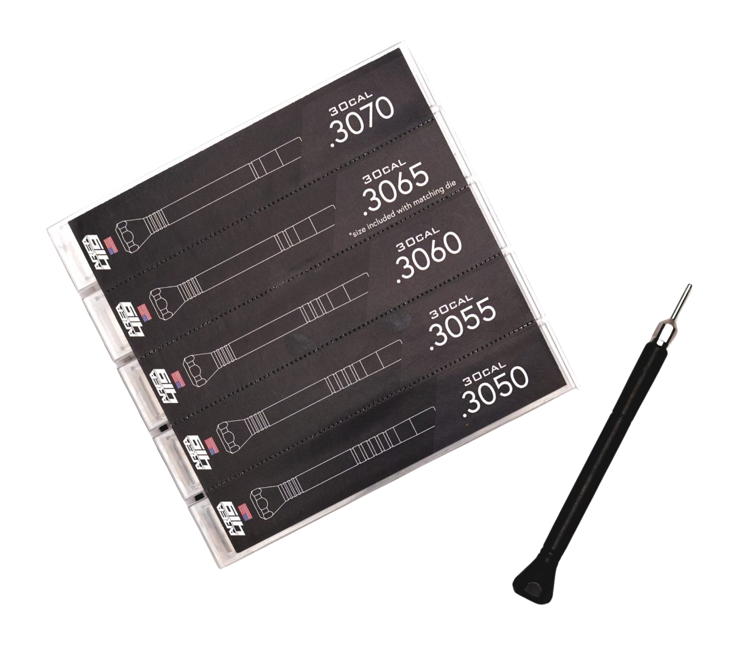AREA 419 419-MANDRELS-30 MANDREL SIZING KIT 30CAL