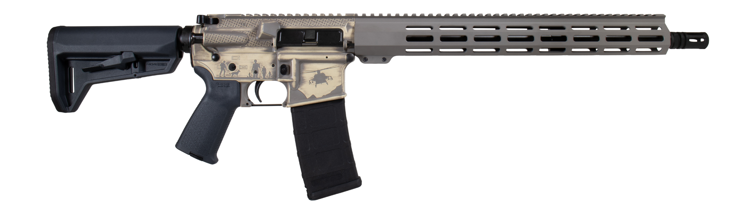 SHARK COAST 300-111-1000-27 MILITARY 2-TONE FDE AR