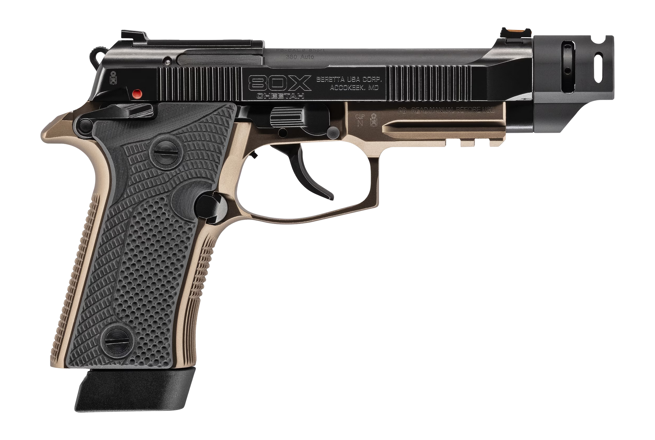 BER J80XTACLED15 80X CHEETAH 380 TACURBAN BLKBRZ