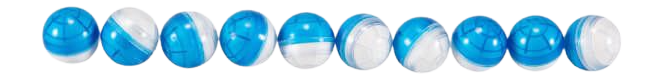 UMA 2292302 P2P POWDER BALLS 10 CT BLUE/WHITE