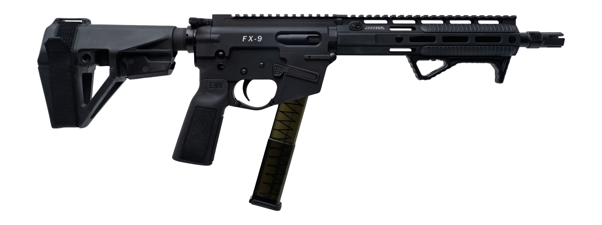 FREEDOM ORDNANCE FX9P10E-BLK 9MM 10" SBA5 BRACE