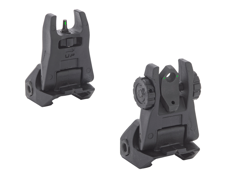 MEPRO 407100 CABS-FLIP BACKUP SGHT BLK