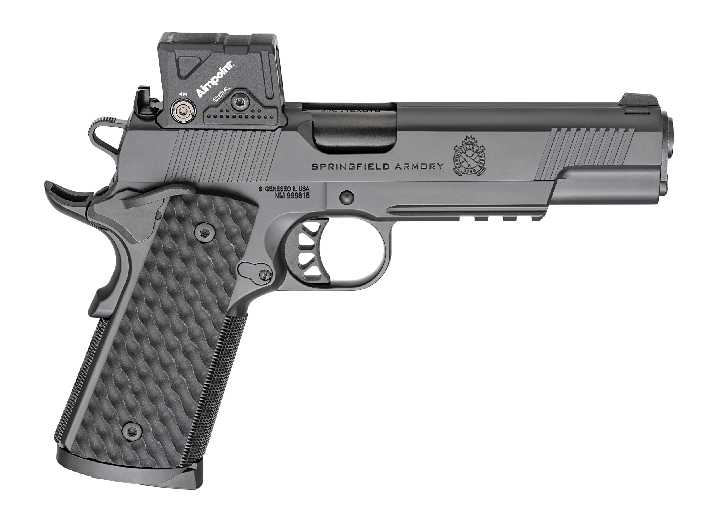 SPG PC9125LRCOA 45 TRP 1911 COA LTRL 5 8R BLK