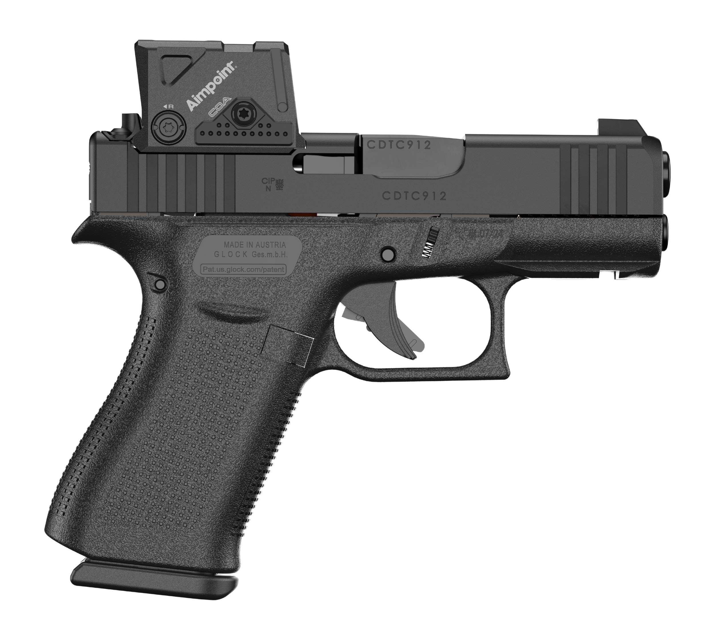 GLK PX4350B03FRMOS8A4 G43X 9MM MOS8 FS AIMPOINT