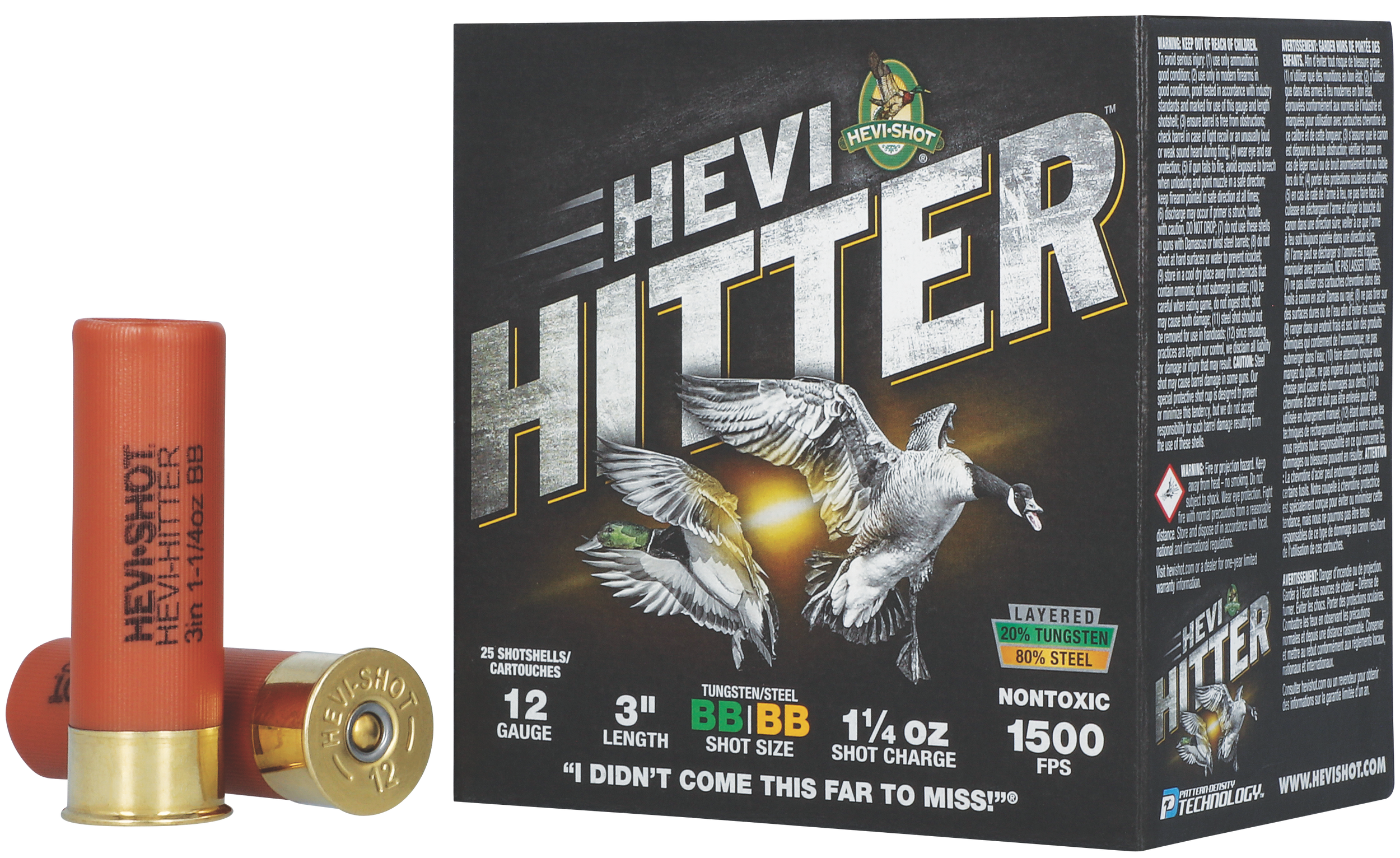 HEVI HS28288 HEVI-HITTER 12G 3" 1-1/4OZ BB 25/10
