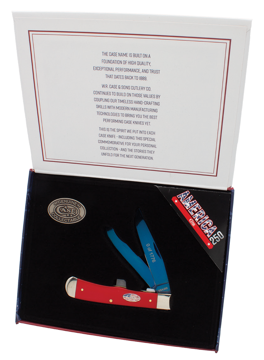 CASE 25002 SMOOTH R&W SYN TRAPPER PATRIOTIC