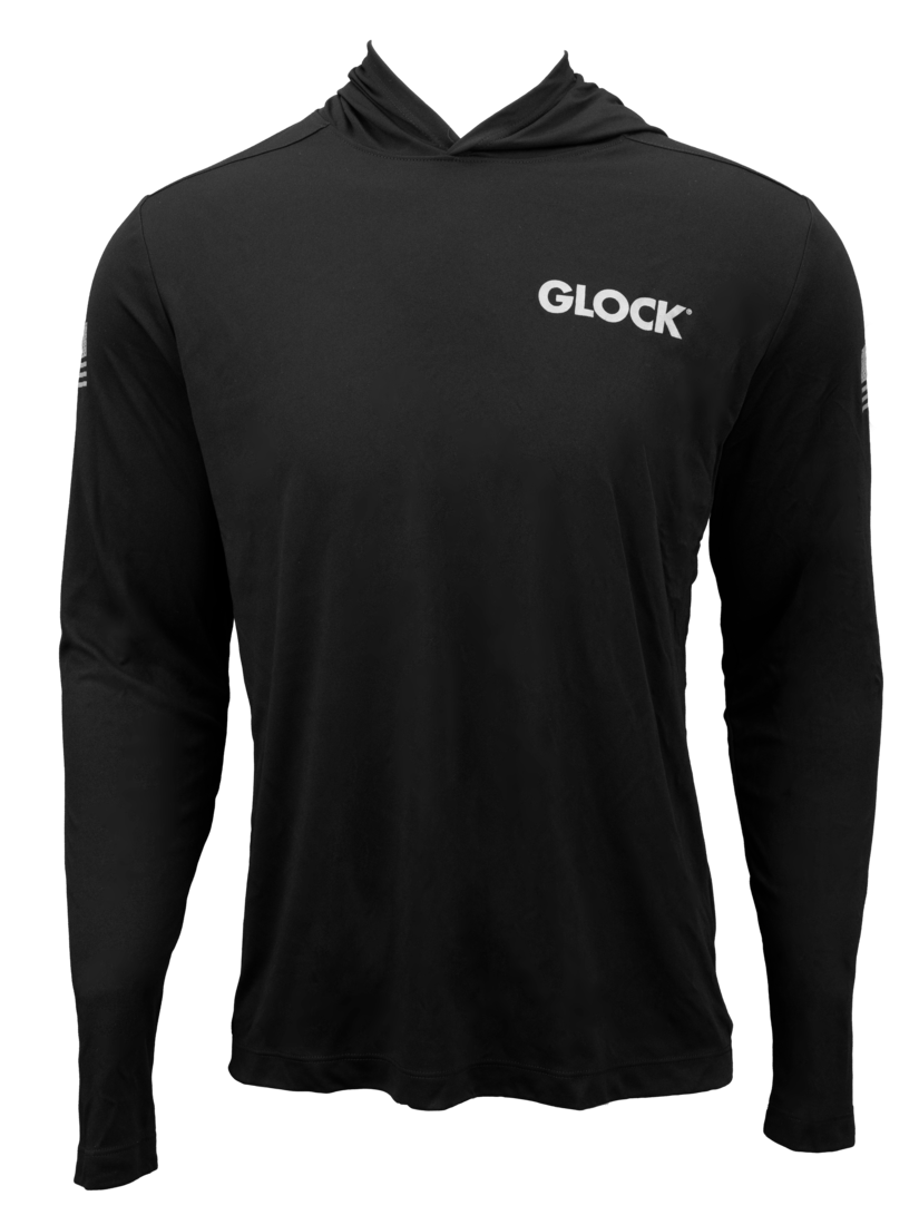GLK AP96409 HOODED PERFORMANCE SHIRT S BLK