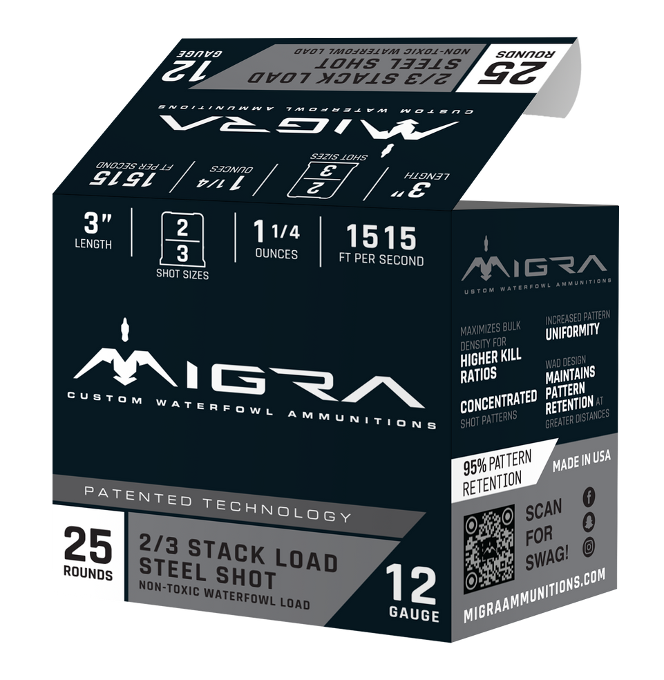 MIGRA M12AS23 12G 3" 2-3SHT 1.25 25/10