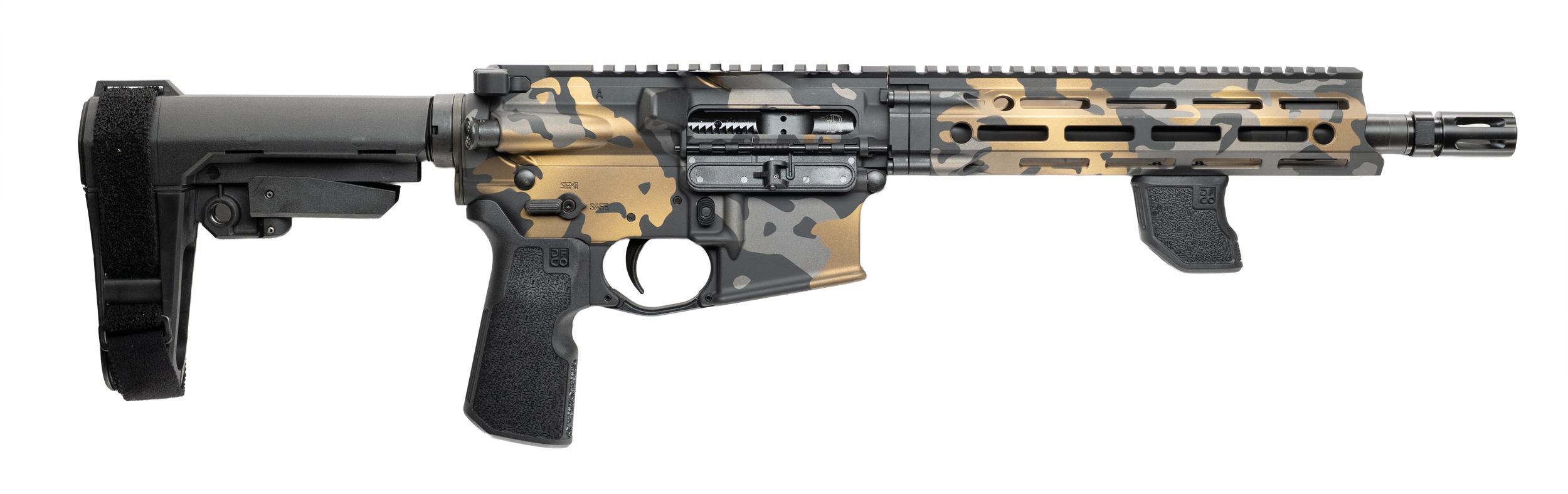 CNC CNCDDMCG DDM4 V7P AR15 556 MLTCAM GOLD