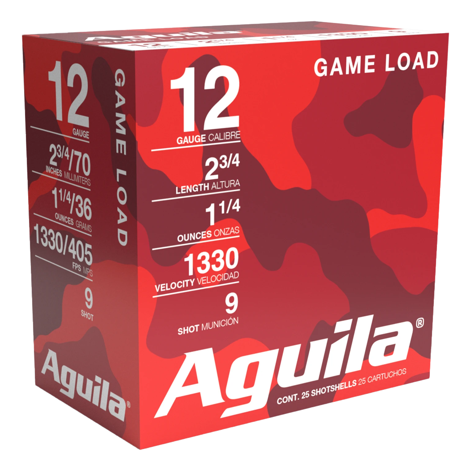 AGUILA 1CHB1209 GAME 12G 2.75 #9 1-1/4 25/10
