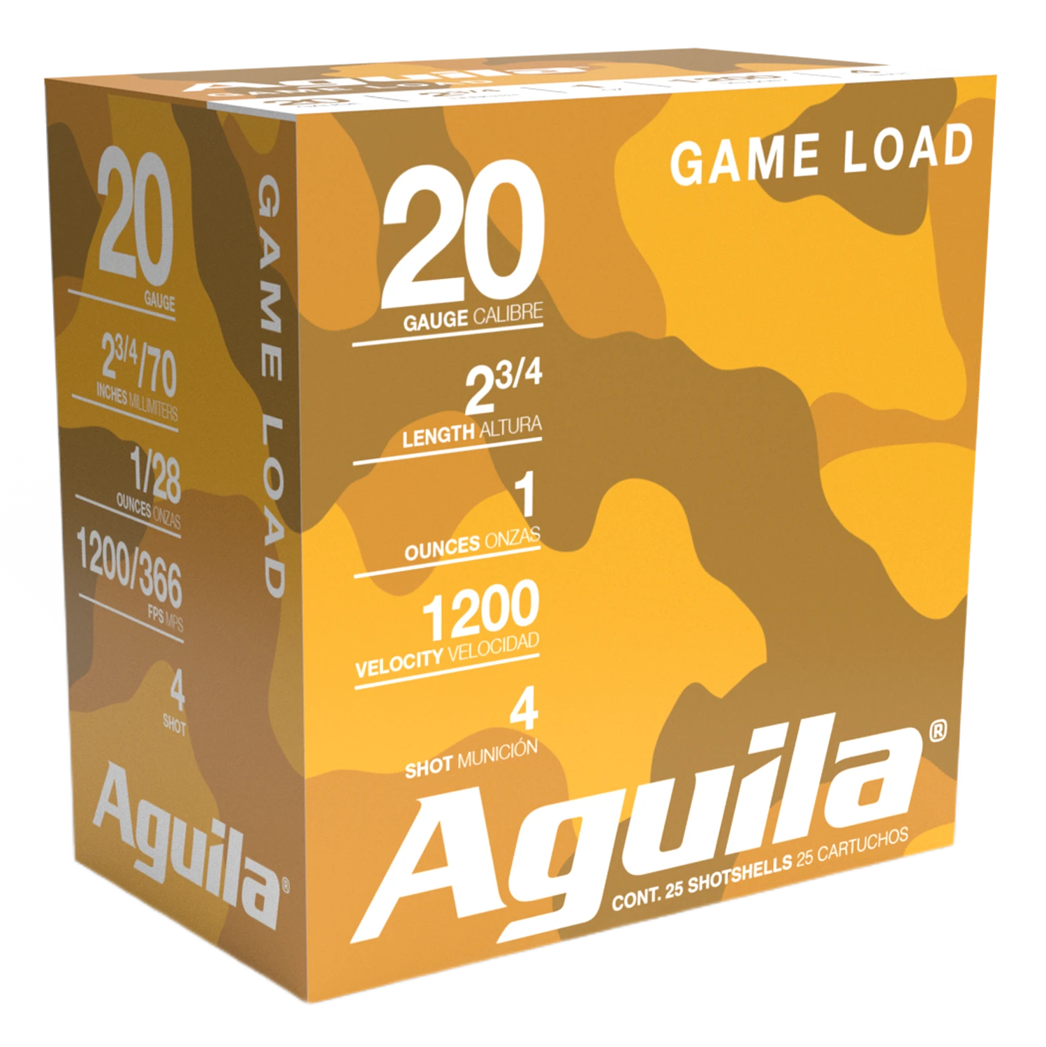 AGUILA 1CHB2004 GAME 20G 2.75 #4 1OZ 25/10
