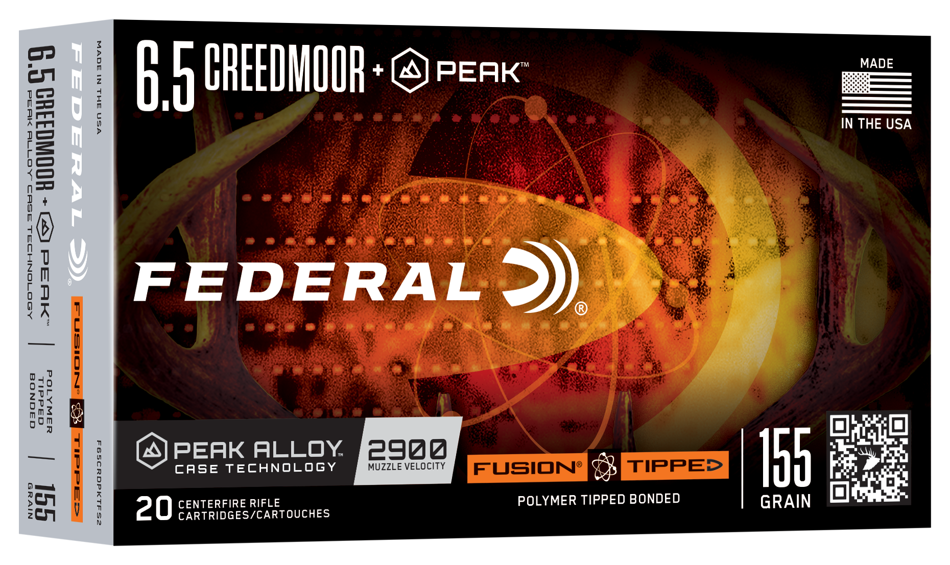 FED F65CRDPKTFS2 65CRD+PEAK 155GR FUSION 20/10