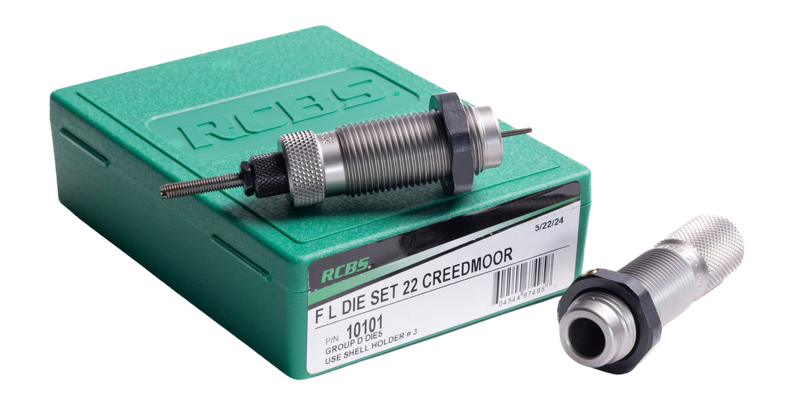 RCBS 10101 F L DIE SET 22 CREEDMORE
