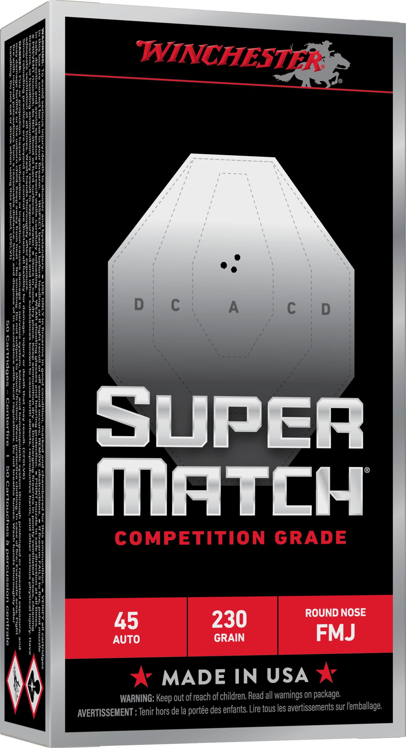 WIN SM45RN230 45 230GR FMJ-RN 50/10