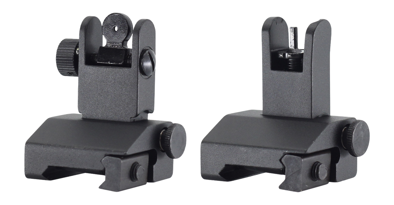 JE MACHINE TS-PS7B-AL FLIP UP F/R SIGHTS ALUM