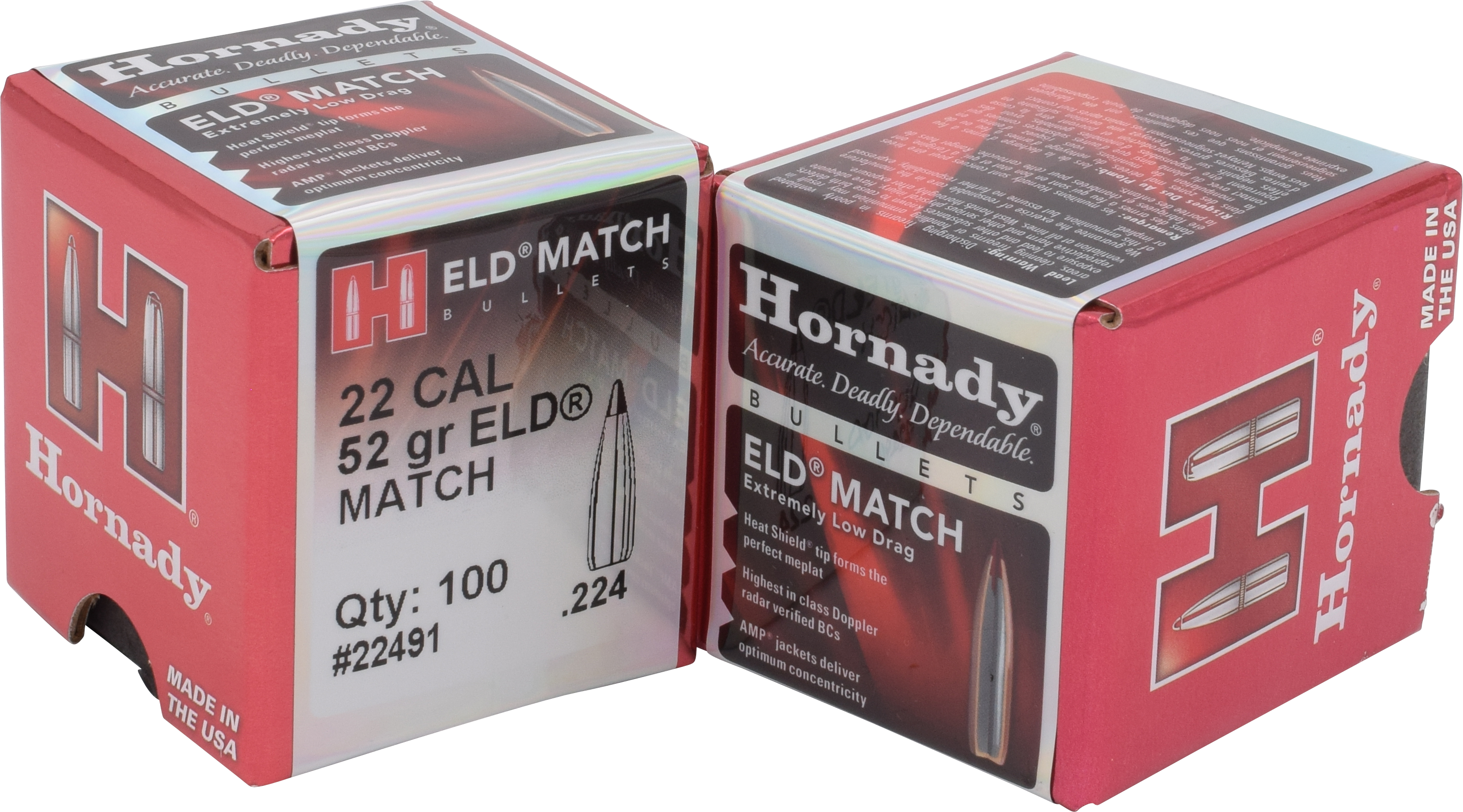 HORN 22491 BULL .224 52 ELD-M 100/40