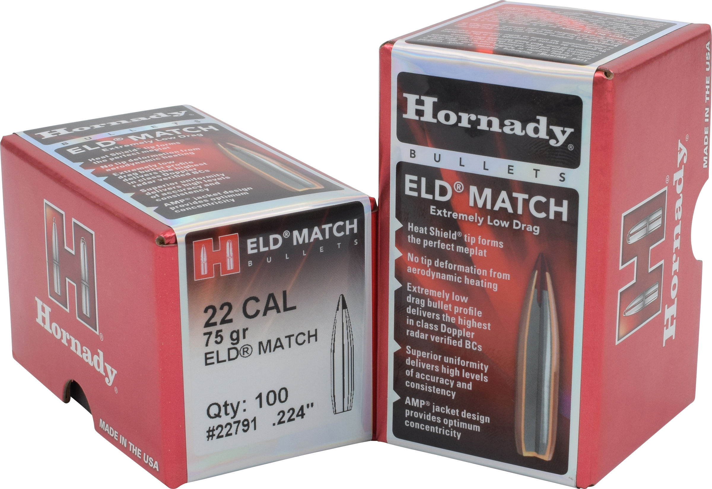 HORN 22791 BULL .224 75 ELD-M 100/25