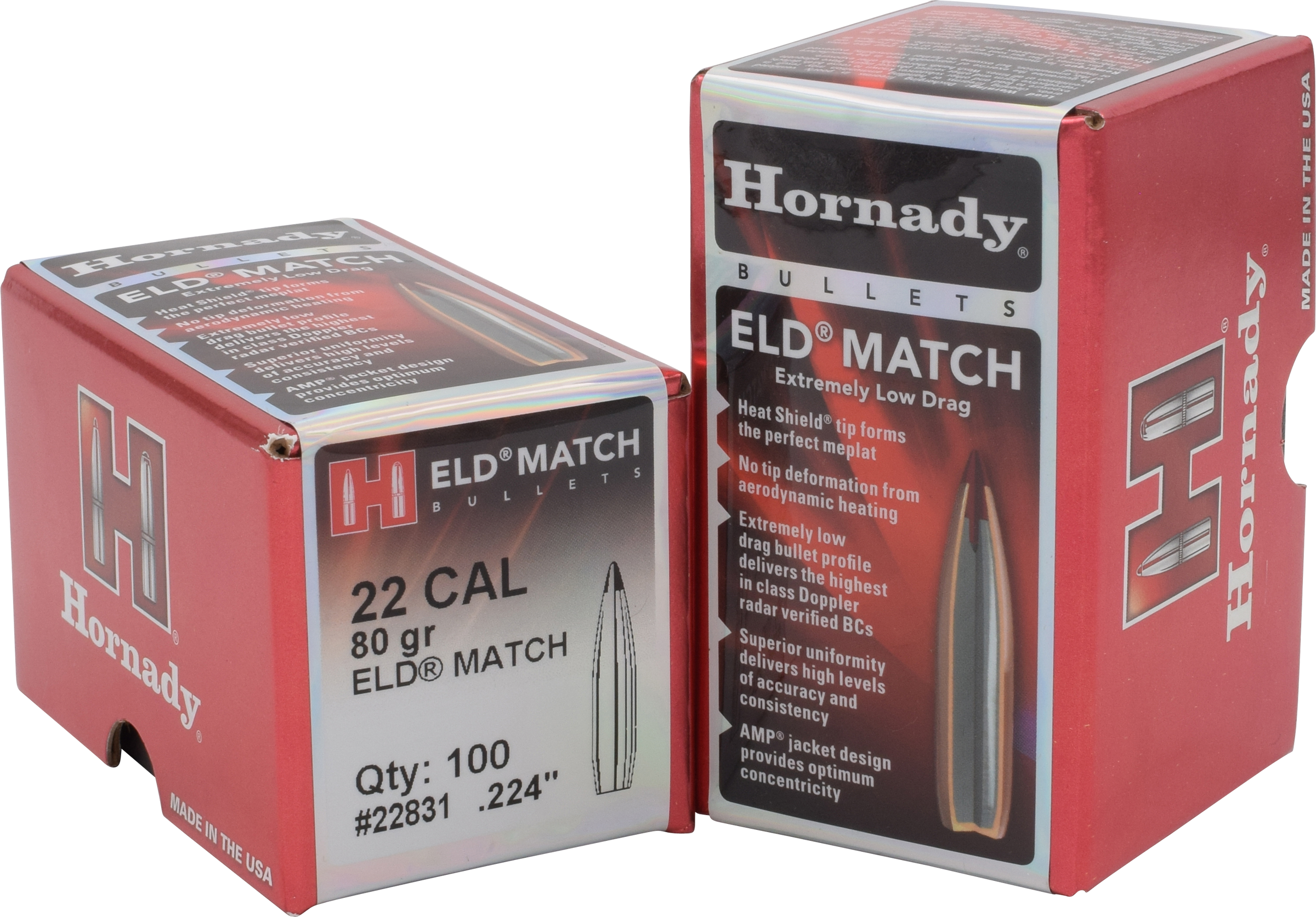 HORN 22831 BULL .224 80 ELD-M 100/25