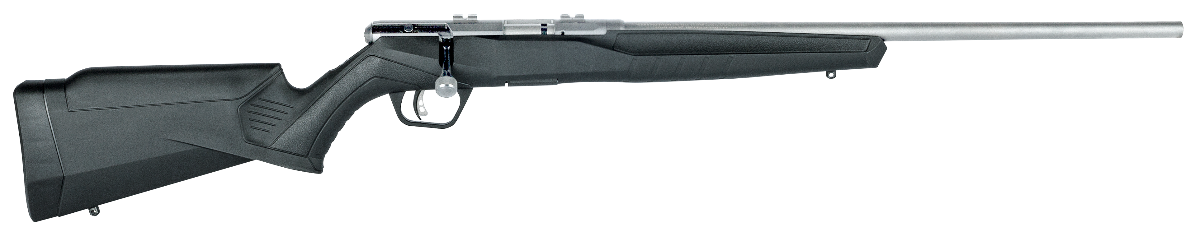 Savage Arms 70502 B Series FVSS Full Size 22 WMR 10+1 21" Matte Button Rifled Barrel, Matte Drilled & Tapped Stainless Steel Receiver, Matte Black Fixed Synthetic Stock, Right Hand