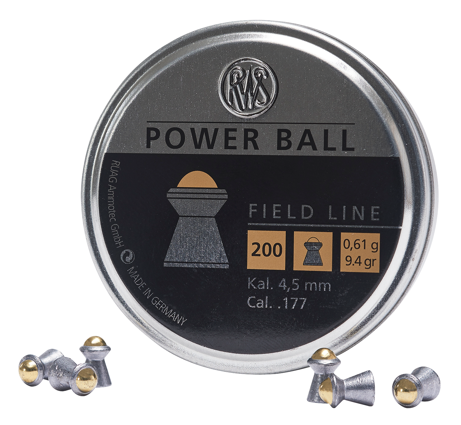 RWS 2317414 RWS POWERBALL .177 PELLETS 200
