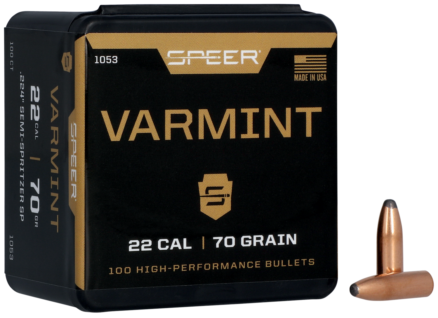SPEER 1053 BULL .224 70 SMSPTZ 100/5
